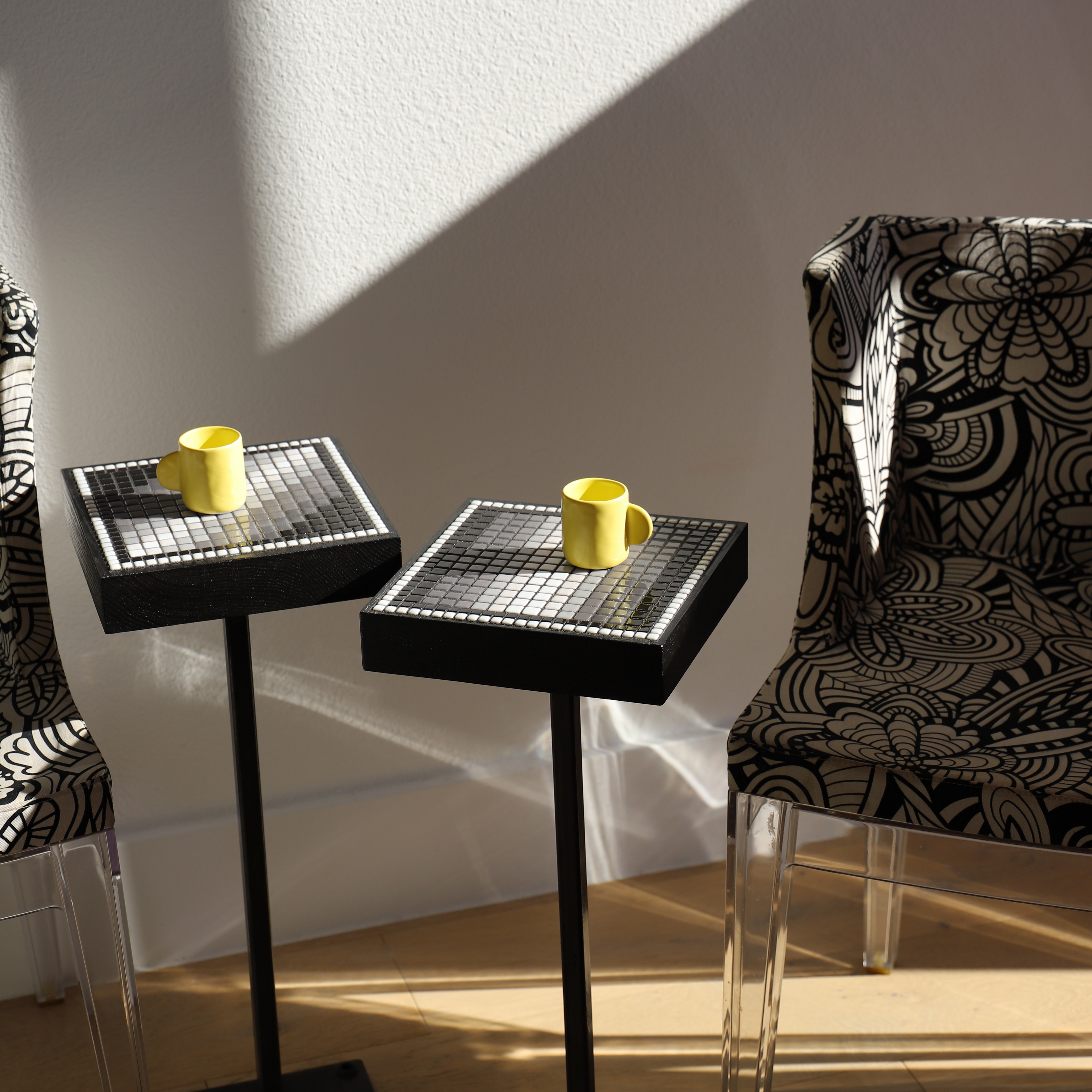 Coaster Table Duo: Back in Black