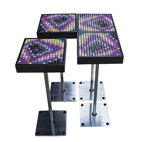 Coaster Table Quad: Purple Haze